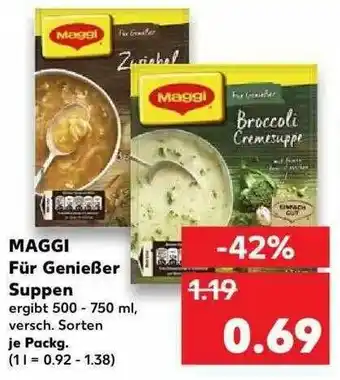 Kaufland Maggi Für Genießer Suppen Angebot