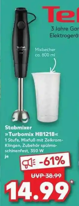 Kaufland Stabmixer »turbomix Hb1218« Angebot