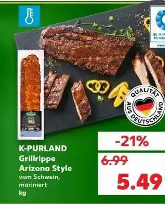 Kaufland K-purland Grillrippe Arizona Style Angebot