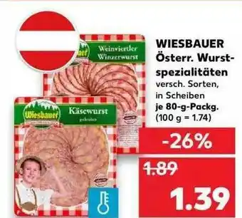 Kaufland Wiesbauer österr. Wurst-spezialitäten Angebot