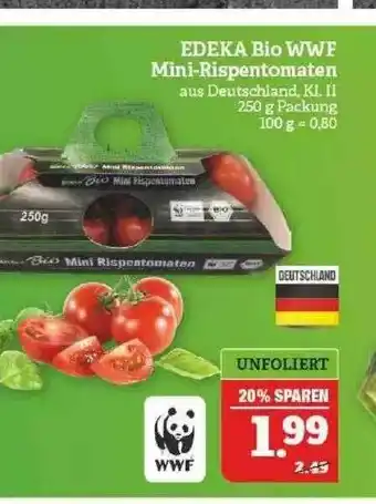 Marktkauf Edeka Bio Wwf Mini-rispentomaten Angebot