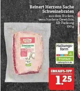 Marktkauf Reinert Herzens Sache Schweinebraten Angebot