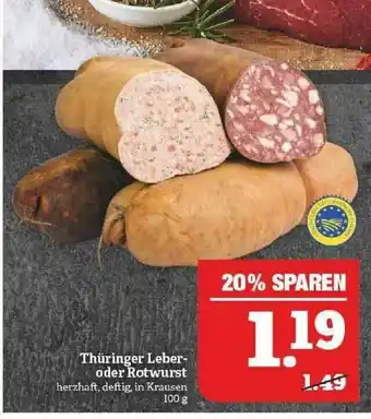 Marktkauf Thüringer Leber- Oder Rotwurst Angebot