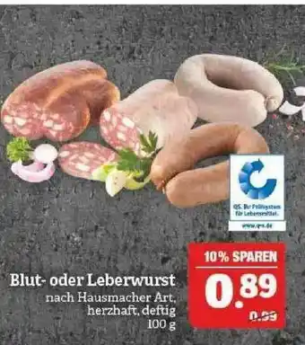 Marktkauf Blut- Oder Leberwurst Angebot