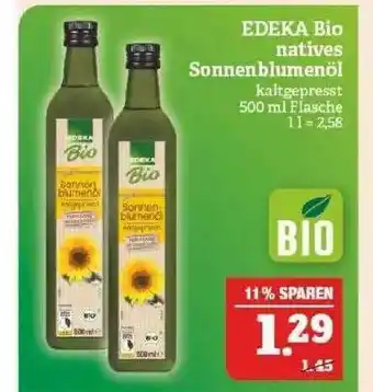 Marktkauf Edeka Bio Natives Sonnenblumenöl Angebot