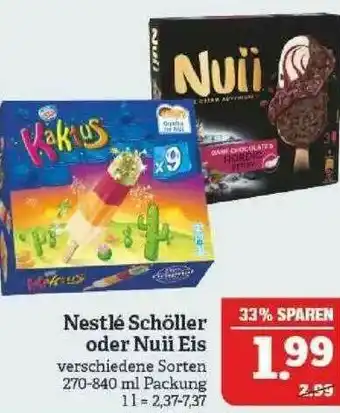 Marktkauf Nestlé Schöller Oder Nuii Eis Angebot