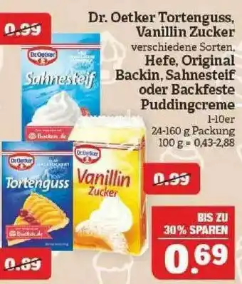 Marktkauf Dr. Oetker Tortenguss Vanillin Zucker Hefe Original Backin Sahnesteif Oder Backfeste Puddingcreme Angebot