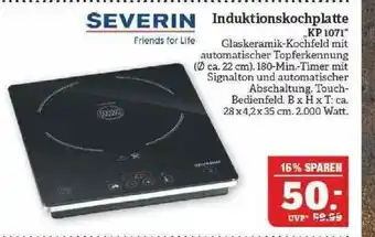 Marktkauf Severin Induktionskochplatte „kp 1071” Angebot