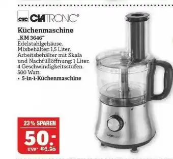 Marktkauf Clatronic Küchenmaschine „km 3646” Angebot