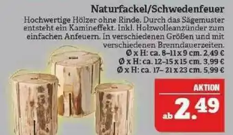 Marktkauf Naturfackel Schwedenfeuer Angebot