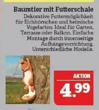 Marktkauf Baumtier Mit Futterschale Angebot