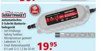 Multi Markt Kraftpaket Automatisches 5-schritt Batterie-ladegerät Angebot