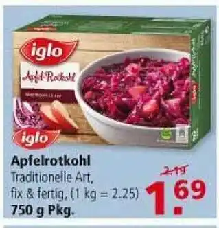 Multi Markt Apfelrotkohl Iglo Angebot