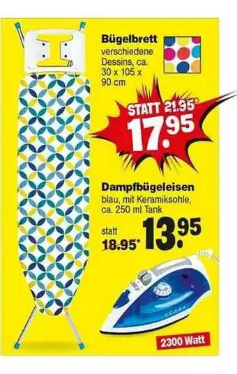 Repo Markt Bügelbrett Oder Dampfbügeleisen Angebot