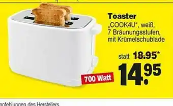 Repo Markt Toaster Cook4u Angebot