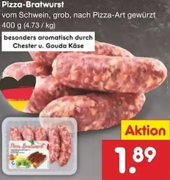 Netto Marken-Discount Pizza Bratwurst 400g Angebot