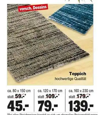 Repo Markt Teppich Angebot