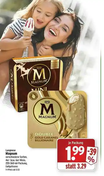 Wasgau Langnese Magnum Angebot