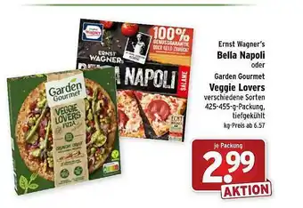 Wasgau Ernst Wagner's Bella Napoli Oder Garden Gourmet Veggie Lovers Angebot