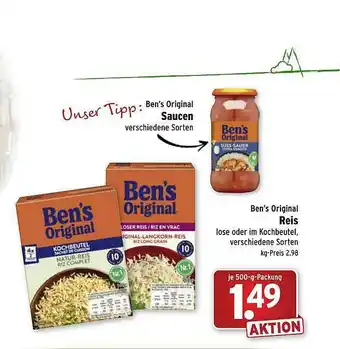 Wasgau Ben's Original Reis Angebot