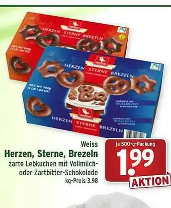 Wasgau Weiss Herzen, Sterne, Brezeln Angebot