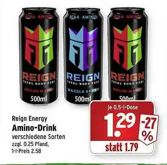 Wasgau Reign Energy Amino-drink Angebot