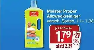 Wasgau Meister Proper Allzweckreiniger Angebot