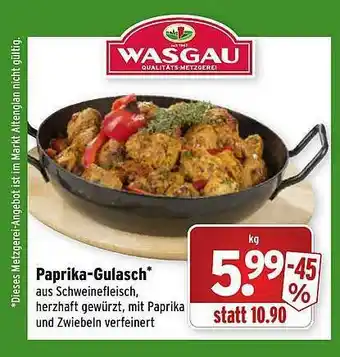 Wasgau Paprika-gulasch Angebot