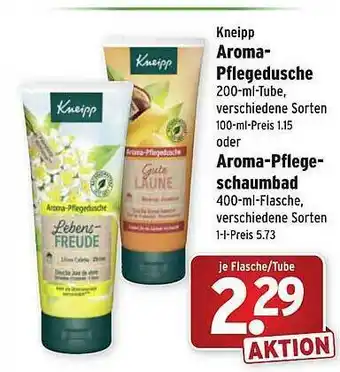 Wasgau Kneipp Aroma-pflegedusche Oder Aroma-pflegeschaumbad Angebot