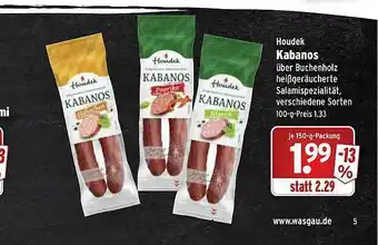 Wasgau Houdek Kabanos Angebot