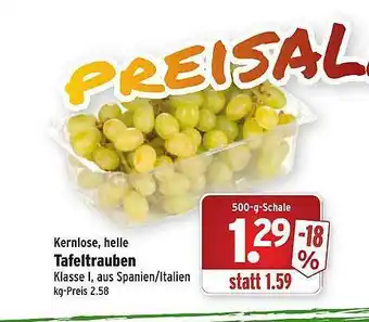 Wasgau Tafeltrauben Angebot