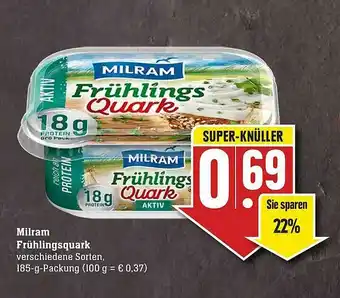 Scheck-in-Center Milram Frühlingsquark Angebot