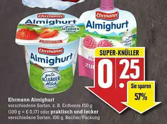 Scheck-in-Center Ehrmann Almighurt Angebot