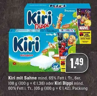 Scheck-in-Center Kiri Mit Sahne Oder Kiri Dippi Angebot