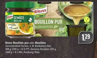 Scheck-in-Center Knorr Bouillon Pur Oder Bouillon Angebot