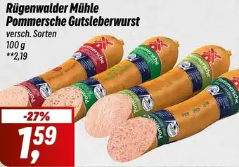 Simmel Rügenwalder Mühle Pommersche Gutsleberwurst 100 g Angebot