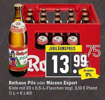 Scheck-in-Center Rothaus Pils Oder Märzen Export Angebot