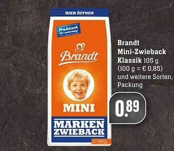 Scheck-in-Center Brandt Mini-zwieback Klassik Angebot