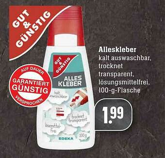 Scheck-in-Center Gut & Günstig Alleskleber Angebot