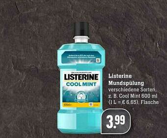 Scheck-in-Center Listerine Mundspülung Angebot