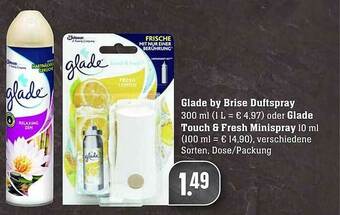 Scheck-in-Center Glade By Brise Duftspray Oder Glade Touch & Fresh Minispray Angebot