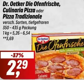 Simmel Dr. Oetker Die Ofenfrische, Culinaria Pizza oder Pizza Tradizionale 350-435 g Packung Angebot