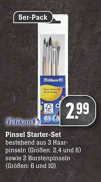 Scheck-in-Center Pelikan Pinsel Starter-set Angebot