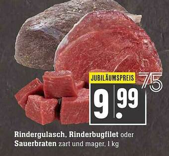 Scheck-in-Center Rindergulasch, Rinderbugfilet Oder Sauerbraten Angebot