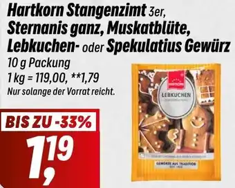 Simmel Hartkorn Stangenzimt 3er, Sternanis ganz, Muskatblüte, Lebkuchen- oder Spekulatius Gewürz 10 g Packung Angebot