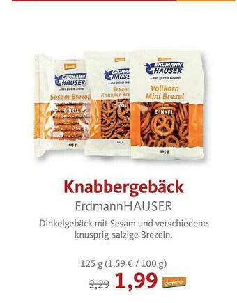 VollCorner Biomarkt Knabbergebäck Erdmann Hauser Angebot