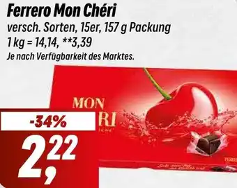 Simmel Ferrero Mon Chéri 157 g Packung Angebot