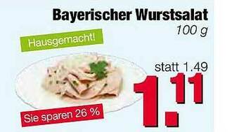 Edeka Scherer Bayerischer Wurstsalat Angebot