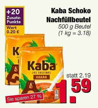 Edeka Scherer Kaba Schoko Nachfüllbeutel Angebot