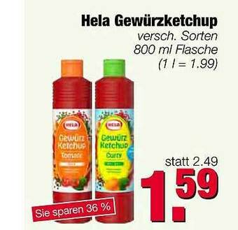 Edeka Scherer Hela Gewürzketchup Angebot